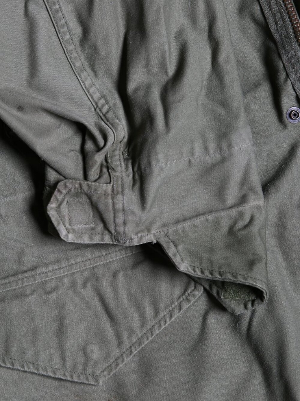 Vintage 1974 US Army M-65 Field Jacket by John Ownbey Co. Medium Short Brass Zip - Picture 11 of 14